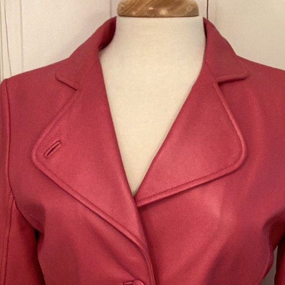 Sue Bristol Size 8 Pink Leather Jacket. - Picture 6 of 13